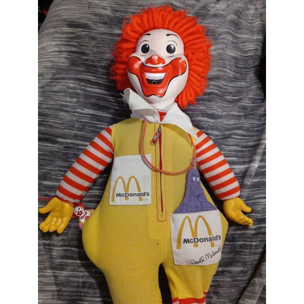 McDonald's 1976 Vintage Ronald McDonald Plush Doll
